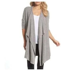 Barefoot Dreams Bamboo Chic Lite Open Wrap Cardigan Sweater L/XL Lounge Cozy
